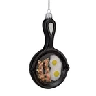 Noble Gems Frying Pan With Eggs And Bacon Glass Christmas Ornament New. Price: $19.98.