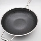 Hexclad Hybrid Nonstick 12-INCH Wok Stay-cool Handle Dishwasher & Oven Friendly- Used. Price: $49.50.