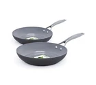 Greenpan 8 And 10 Inch Frying Set Thermolon Nonstick Healthy Cookware New. Price: $120.90.