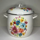The Pioneer Woman Breezy Blossom Enamel Steel 12 Qt Stock Pot With Lid Used. Price: $56.00.
