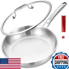 Inqibee 10 Inch Tri-ply Stainless Steel Frying Pan With Lid, Skillet, Induction New. Price: $62.93.