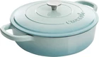Crock Pot Artisan Enameled Cast Iron Braiser W/lid 5-QUART Aqua New. Price: $89.69.