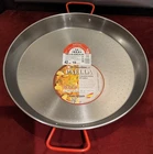 Garcima Ideal Polished Steel Paella Pan Double Handle 42CM Round Silver New. Price: $40.49.
