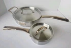 Fleischer & Wolf 2000 Stainless Steel Saucepan Saute Set Lids Used. Price: $89.99.