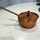 Mauviel 1830 Copper Saucepan W/ Lid Brass Handle 0.6 Qt New. Price: $165.99.