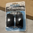 Fitz All Pot Handles Black 782 Glossy 6" - 11" Replacement Tops Mfg Vtg New. Price: $10.99.