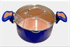 Gotham Steel 5.5QT Pasta Pot Royal Blue K44903 Pan With Built Strainer Lid New. Price: $14.99.