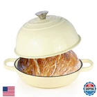 6QT Bread Dutch Oven Pot With Lid, Enameled Cast Iron For Sourdough New. Price: $69.29.