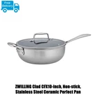 Zwilling Clad CFX10-INCH, Non-stick, Stainless Steel Ceramic Perfect Pan New. Price: $139.98.
