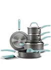 Rachael Ray Create Delicious Hard-anodized Nonstick Cookware Set, 11-PIECE New. Price: $125.00.