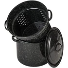 Granite Ware 3-PIECE Enamel On Steel Multiuse 7.5-QUART Stock Pot, Pasta New. Price: $42.95.