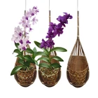 Panwa Handmade 100% Thai Bamboo Hanging Orchid Basket 4 Inch Set Of 3 New. Price: $45.99.