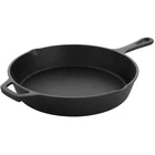 Megachef 10 Inch Round Preseasoned Cast Iron Frying Pan With Handle Black New. Price: $54.35.