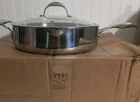 Princess House Triply Stainless Steal 13'' Straining Saute Pan Damage Read Des New. Price: $127.50.