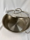Kirkland Signature 4 Qt Pot Pan With Lid Chef's Casserole Copper Core Stainless Used. Price: $59.99.