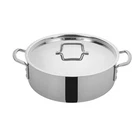 Winware By Winco TGBZ-14 Tri-ply Brazier W/cover, 14"DIA X 7-1/4"H Quart New. Price: $108.60.