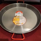 Garcima Paella Valenciana Pulida Polished Steel Pan Double Handle 46CM New. Price: $44.99.