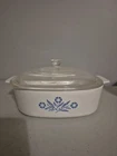 Corningware Blue Cornflower P-9-C-1 2 Quart Dish With Lid Used. Price: $15.99.
