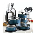 Tramontina Primaware 18 Piece Nonstick Cookware Set Pots & Pans Blue New. Price: $37.99.