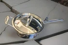 Cuisinart Skillet Saute Pan 10" Double Handle 3-1/2 Qt 733-24H Classic Stainless Used. Price: $25.00.
