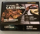 Pit Boss 10" Inch Cast Iron Skillet Pre Seasoned Long Handle New Box. Price: $32.00.
