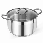 Kirecoo Stainless Steel Stock Pot - 8 Quart Heavy Duty Induction Cooking New. Price: $40.37.