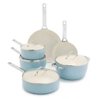Greenpan Padova Pro 10 Piece Cookware Pots And Pans Set, Hard Anodized New. Price: $357.73.