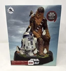 Star Wars Chewbacca R2D2 & Porgs Light Up Figurine Disney Parks Le 1400 New Nib. Price: $139.95.