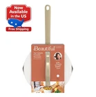 Beautiful 3 Quart Ceramic Non-stick Covered Sauce Pan With Strainer Lid, White New. Price: $35.97.