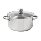 Mainstays Stainless Steel 5-QUART Dutch Oven With Glass Lid, Riveted Handles New. Price: $23.96.