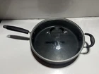 Members Mark 5.5 Qt Pan With Glass Lid 12 Porcelain Enamel Non Stick Used. Price: $22.99.