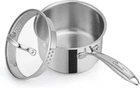 Ciwete 2 Qt Stainless Steel Saucepan With Glass Strainer Lid New. Price: $39.99.