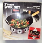 Vintage Xylan 7 Piece Non-stick Wok Set By Himark New Open Box. Price: $49.99.