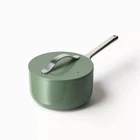 Caraway Ceramic Nonstick Sauce Pan 3 Qt Steamer Saute Pot With Lid In Sage New. Price: $126.00.
