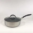 Circulon Steel 3-QT Saute Pan Shield Se-series Hybrid Stainless Non-stick New. Price: $159.99.