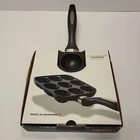 New Scanpan Evolution Aebleskiver Puff Dumpling Made Denmark. Price: $79.99.