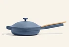 Our Place Always Pan 2.0 12.5 Ceramic Nonstick Lid Blue Salt Read Descrip New. Price: $104.29.