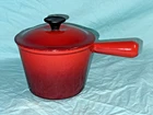 Le Creuset Cast Iron Enamel Fondue Pot & Lid France Used. Price: $118.00.