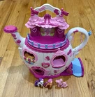 My Little Pony Tea Pot Castle House Play Set With 3 Ponies Sound & Lights Work! Used. Price: $29.00.