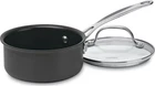 Cuisinart 1-QUART Saucepan, Chef's Classic Nonstick Hard Anodized W/cov New. Price: $39.95.