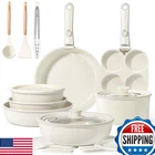 Gipp Ceramic Pots Pans Set Detachable Handle Cookware New. Price: $132.53.