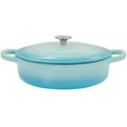 Crock Pot Artisan 5 Quart Enameled Cast Iron Braiser Pan Lid In Gradient Aqua New. Price: $101.92.