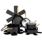 Thyme &table 12-PIECE Non-stick Cookware Set Signature Collection Black Gold New. Price: $105.65.