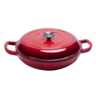 Wokins 3.5QT Enameled Cast Iron Braiser Pan,shallow Dutch Oven Casserole Skil... New. Price: $118.11.