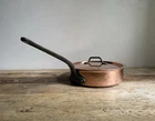 Beautiful Matfer Bourgeat Copper Saute Pan With Lid - 28CM Used. Price: $575.00.