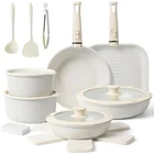 Pots Pans Set Stick 20PCS, Ceramic Cookware Detachable Handle Non... New. Price: $112.54.