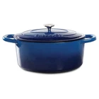 Crock Pot Artisan 7 Quart Round Cast Iron Dutch Oven In Sapphire Blue New. Price: $55.95.