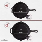 Cuisinel Cast Iron Skillets Set - 4 Piece Chef Pans 6" 8" 10" 12" Heat Black Used. Price: $72.13.