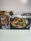 Miu Ultimate Everyday Tri-ply Clad Stainless Steel 13" Wok W/ Lid & Spatula New. Price: $33.50.