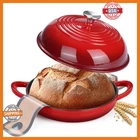 Enamelled Cast Iron Dutch Oven Pot With Lid, Leonyo For Sourdough Bre New. Price: $74.47.